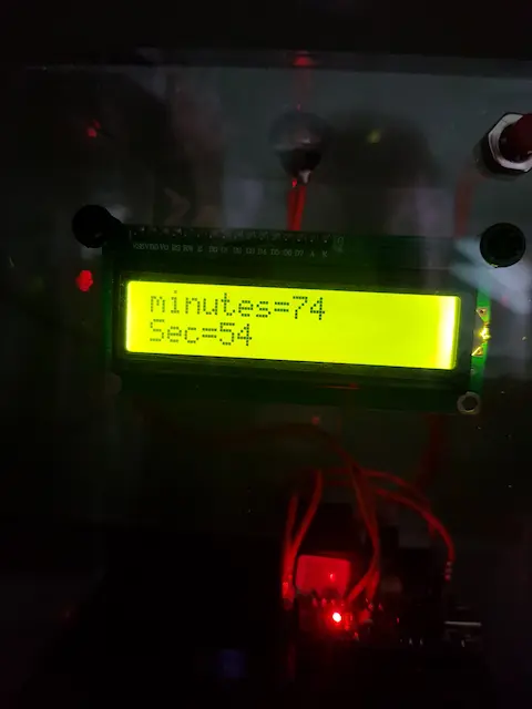 affichage LCD de l'Aquatimer